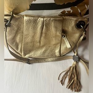 Gold leather Vince Camuto Bag